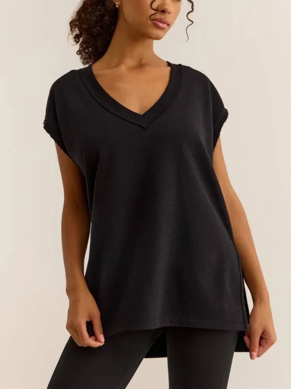 NEW Z SUPPLY on the weekends top in black